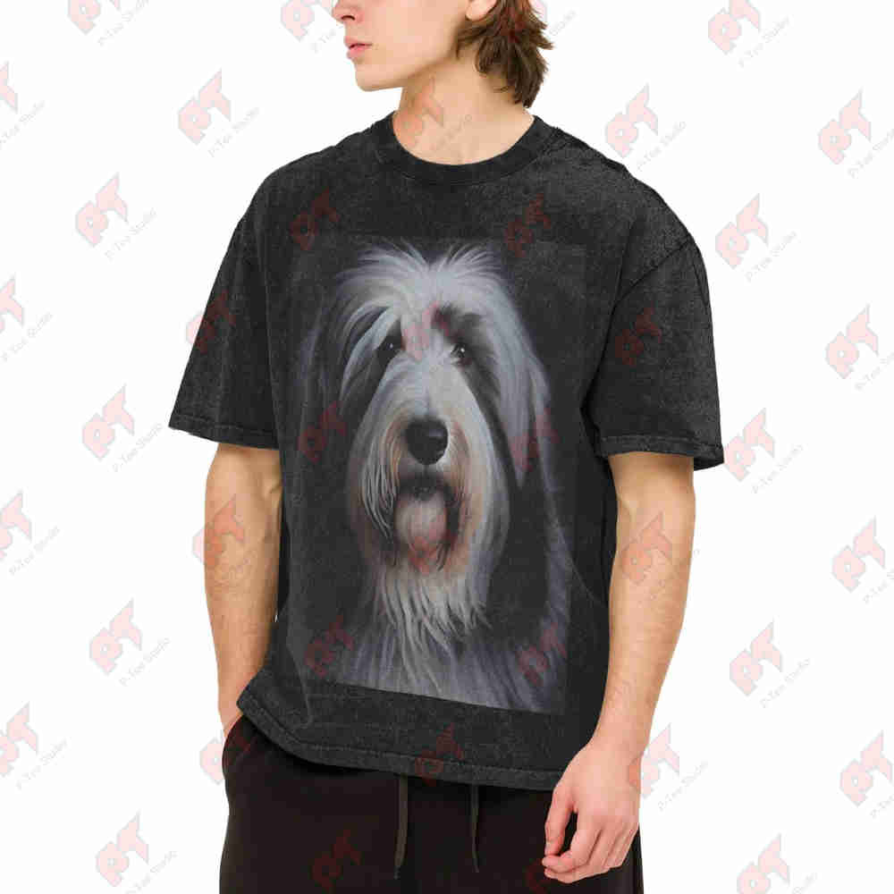 Beard Oil - Bearded Collie Oil Paint Vintage Washed