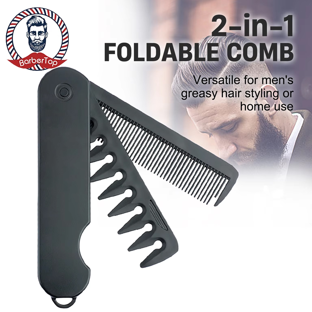 Beard Oil - Portable Multifunctional Plastic Folding Pocket Comb