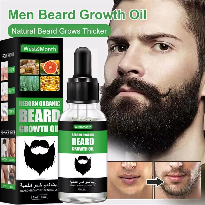 Beard Oil - Fast Natural Mature Men Beard Growth