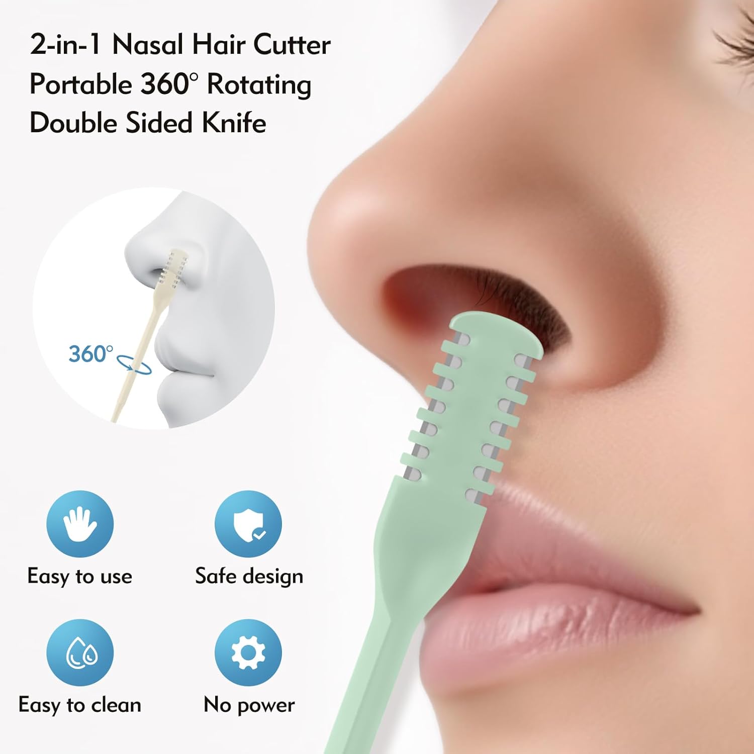 5/20/50Pcs 2-in-1 Nasal Cutter - đánh giá và giá Nose Trimmer