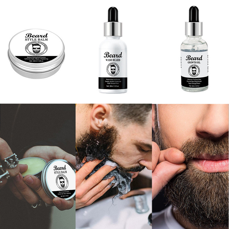 Men's Beard Care Kit 3-piece S - đánh giá và giá Beard Oil