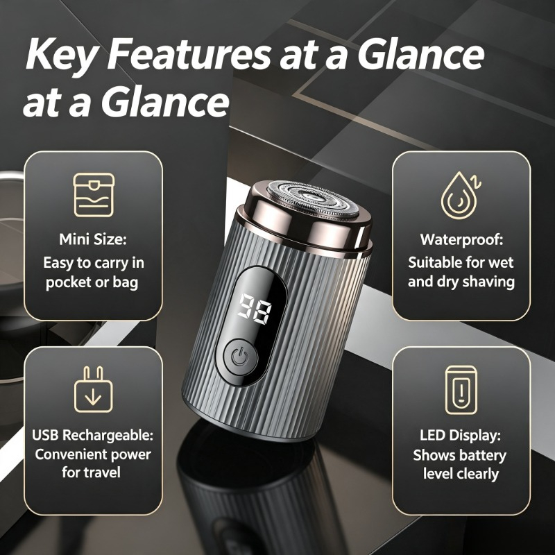 2026 Mini Electric Shaver Port - đánh giá và giá Mens Grooming Travel Kit