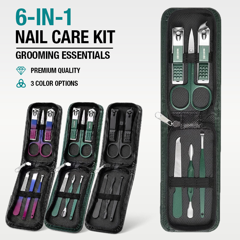 6-IN-1 Portable Nail Clipper S - đánh giá và giá Mens Grooming Travel Kit