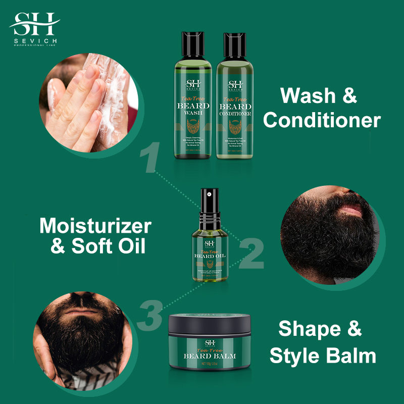 Sevich Tea Tree Beard Care Ser - đánh giá và giá Beard Oil