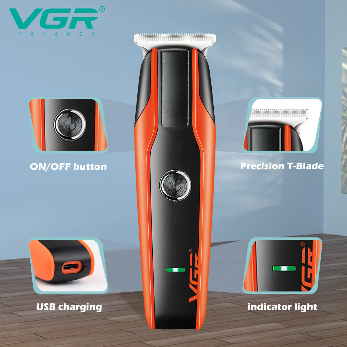 VGR 999 new electric clipper U - đánh giá và giá Beard Oil