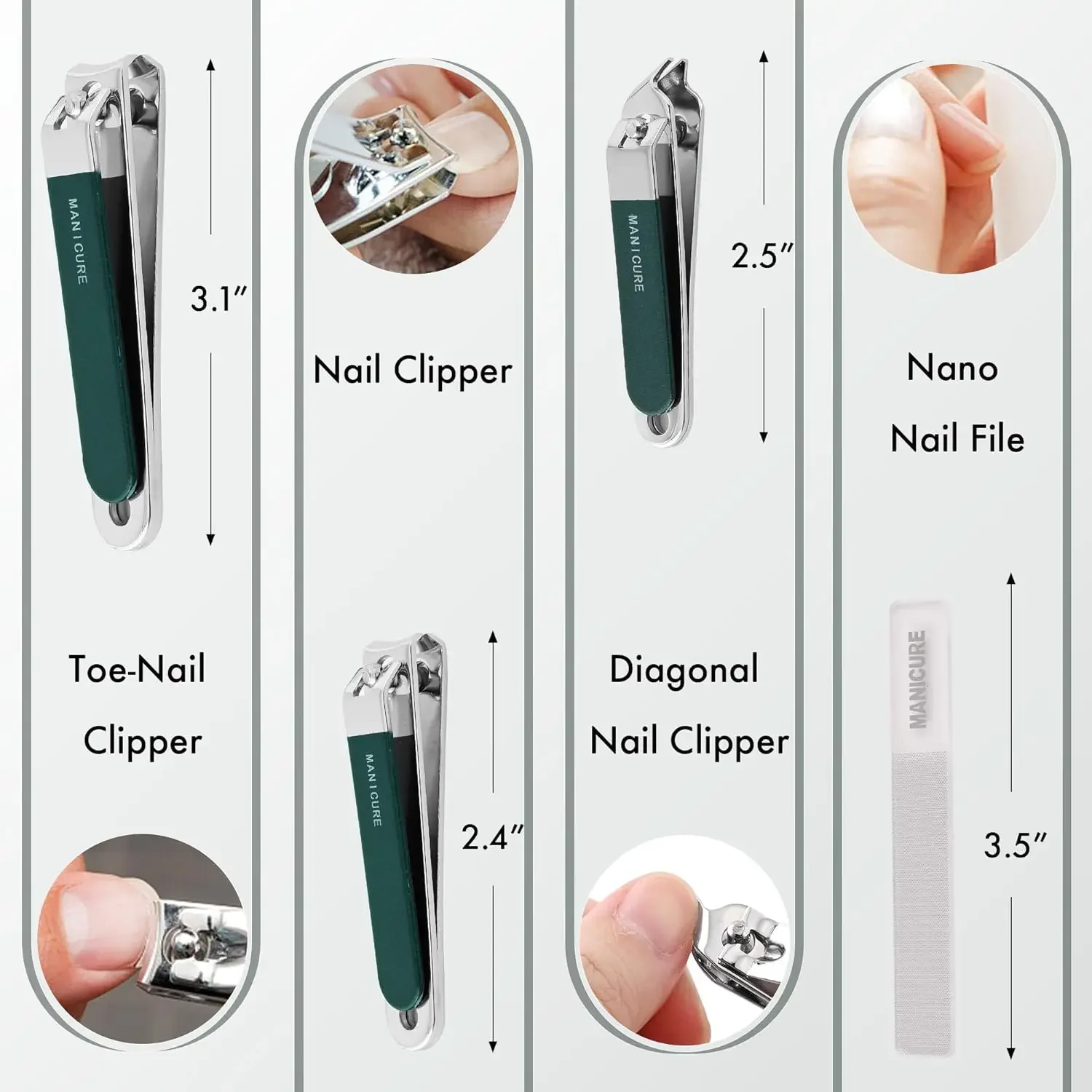 4 Pcs Men/Women Manicure Trave - đánh giá và giá Mens Grooming Travel Kit