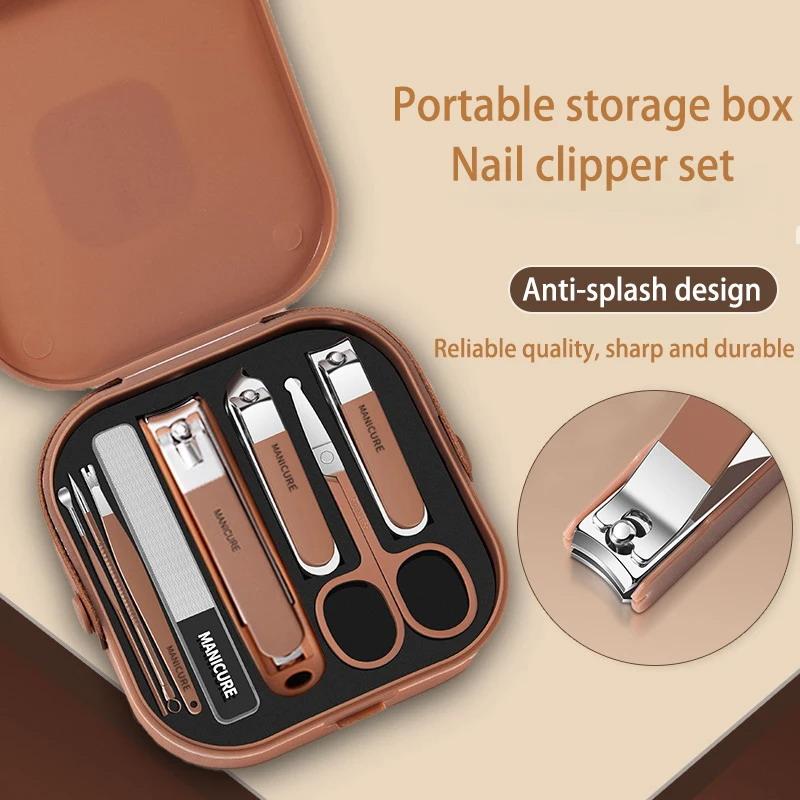 Nail Care Kit Anti-Splatter Ma - đánh giá và giá Mens Grooming Travel Kit