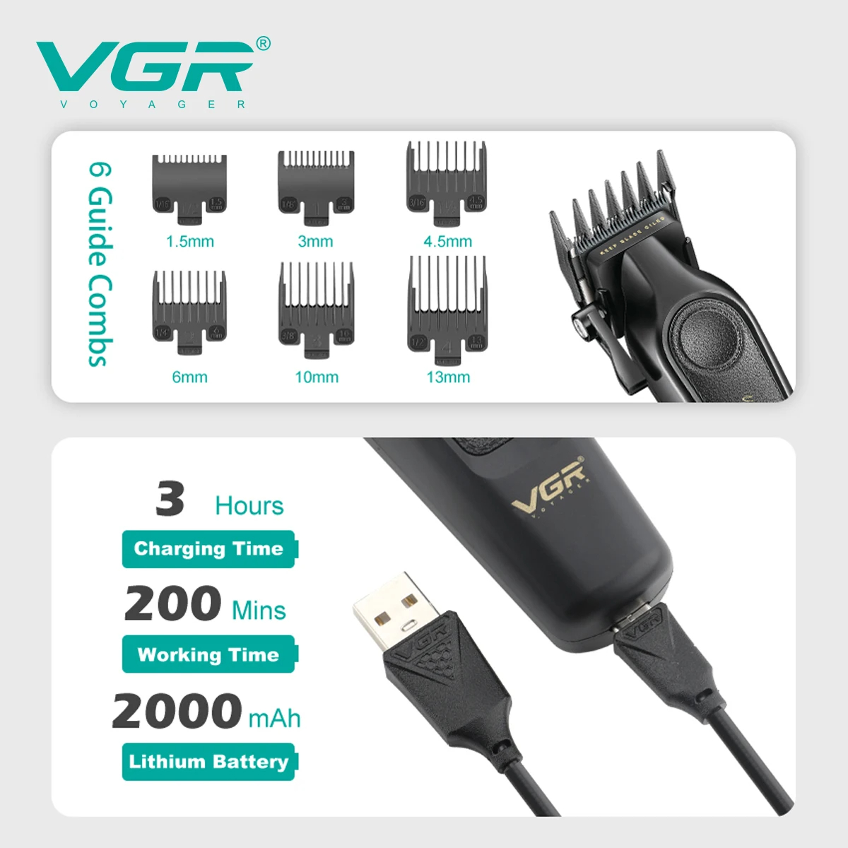 VGR V-197&995 high-end hair cl - đánh giá và giá Beard Oil