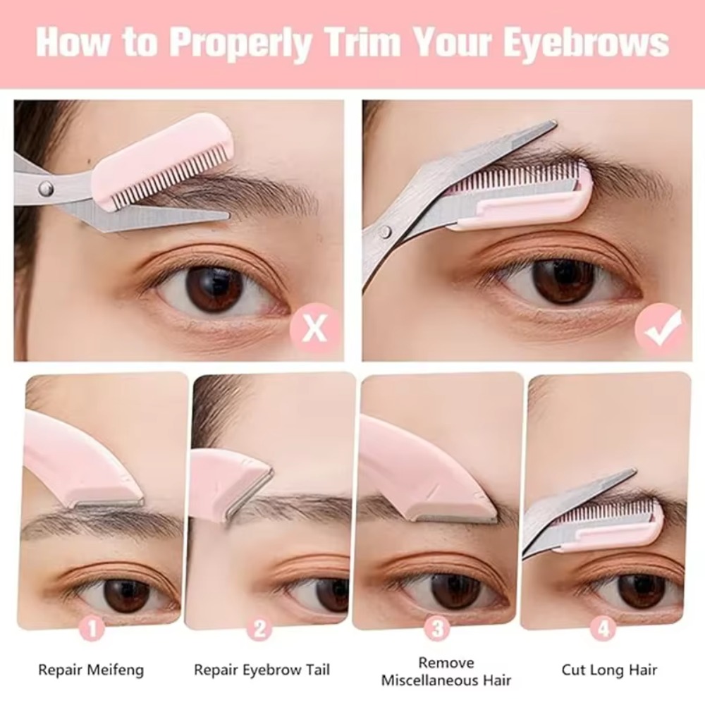 Eyebrow Trimmer Set Curved Raz - đánh giá và giá Mens Grooming Travel Kit
